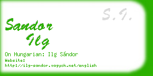 sandor ilg business card